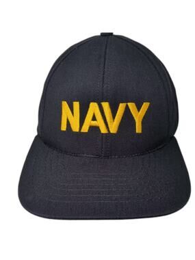 Graffiti Snapback Blue OS Hat Navy Embroidered Adjustable Made in USA OSFA Gold